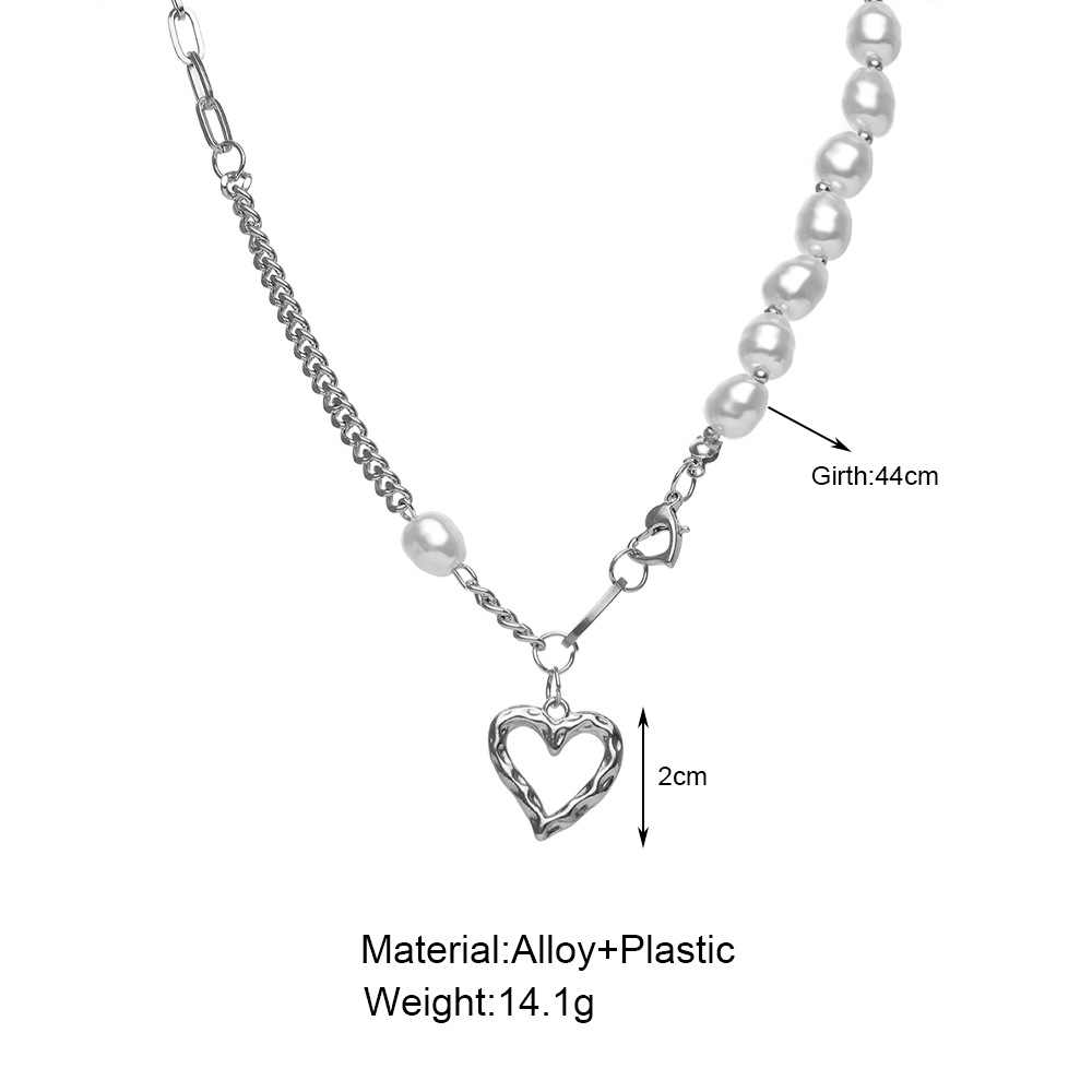 Hip-hop Heart Shape Alloy Wholesale Layered Necklaces display picture 9