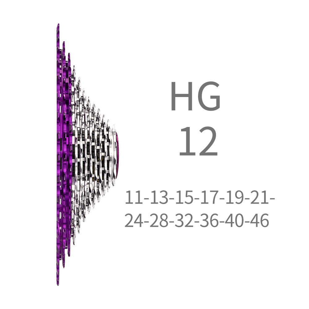 Volante de bicicleta de montaña ZTTO HG ultraligero 12 velocidades 46T color CNC todo en uno volante de velocidad variable de tarjeta vacía