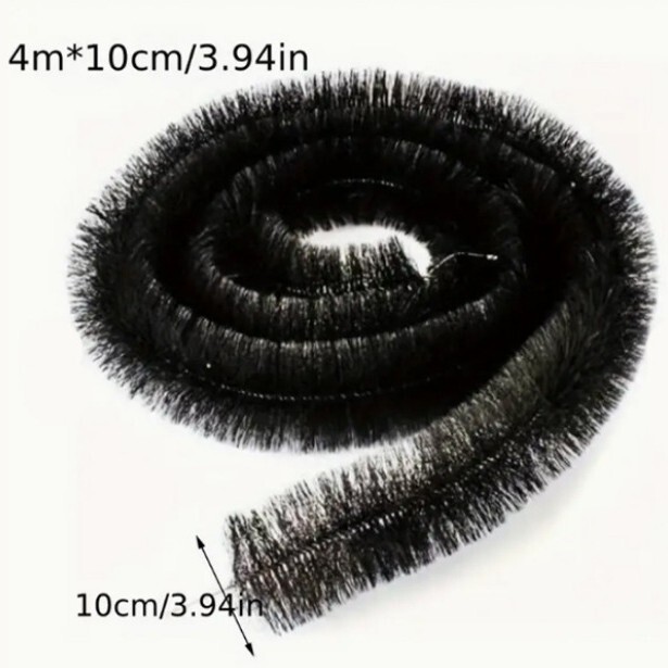 Extended 4m Drainage Groove Eaves Brush for Fish Pond Filtration and Purification, Pet Cat Scratching Brush, Wholesale