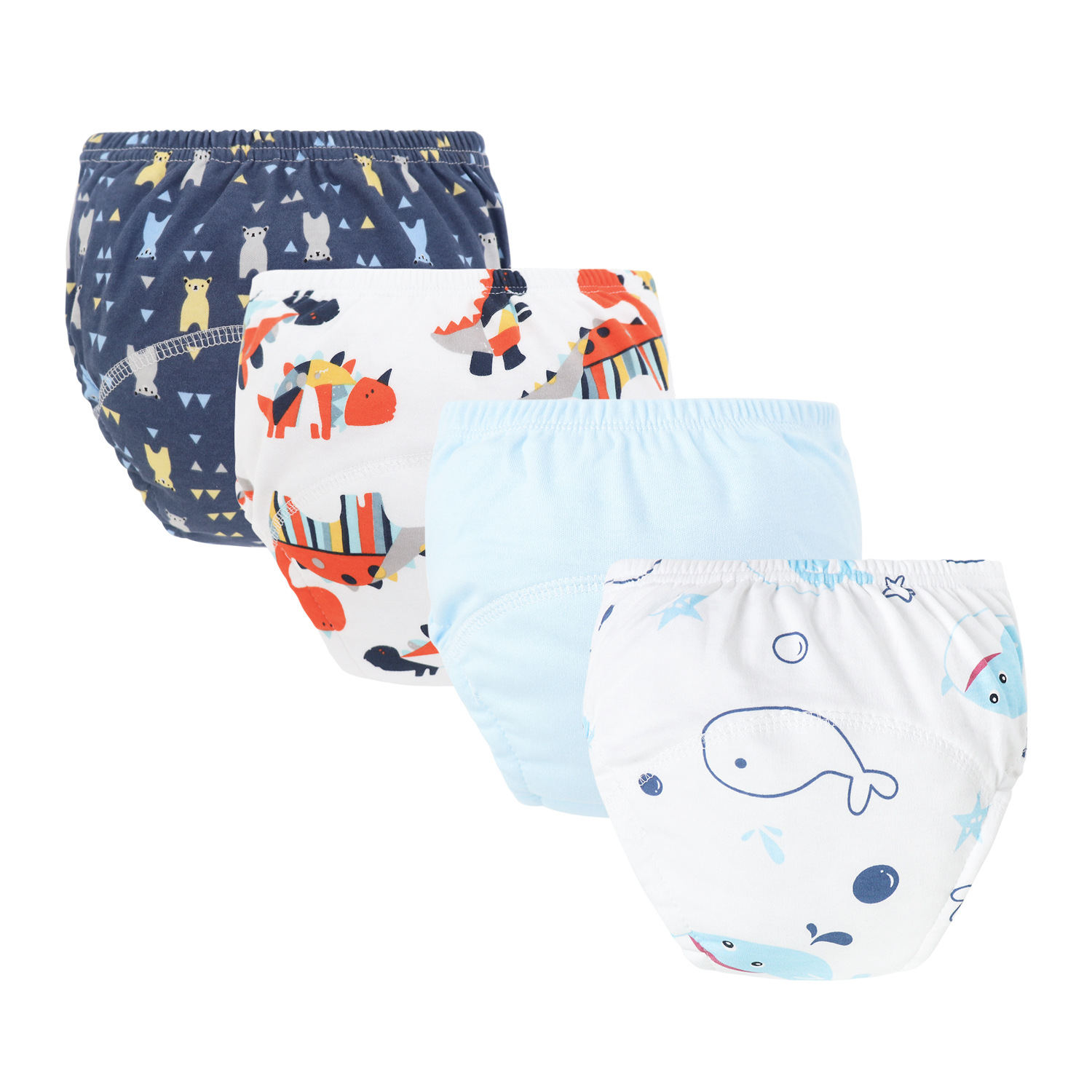 Calzón de Entrenamiento Lavable para Bebé de Algodón Puro Reutilizable para Bebés y Niños Pequeños image 39