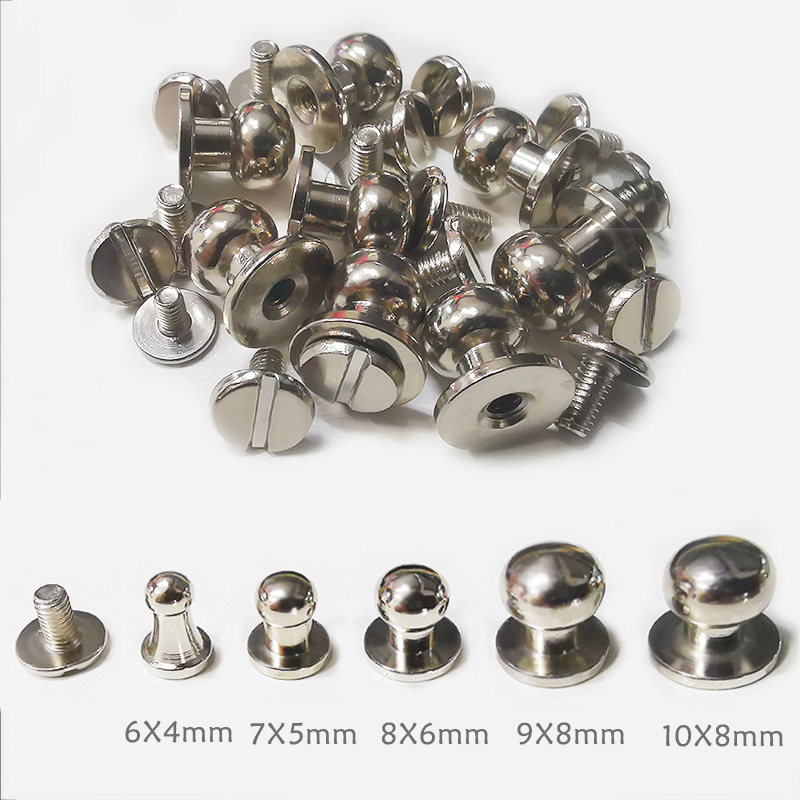 En stock al por mayor varias especificaciones DIY remache Heshang cabeza redonda pezón nail zapatos de equipaje accesorios suministro directo fábrica