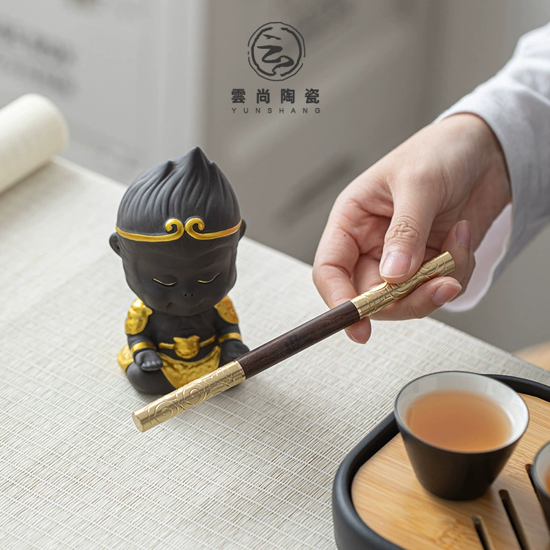 Tea set, Puerh tea from natural wood sandalwood stainless steel