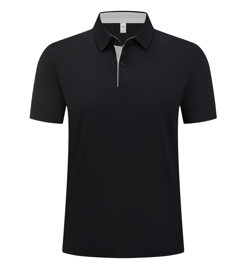 170 gramos de Sante pequeño arrugado puerta de contraste sin marcas polo camisa de oficina personalizada ropa de trabajo impresa bordada LOGO