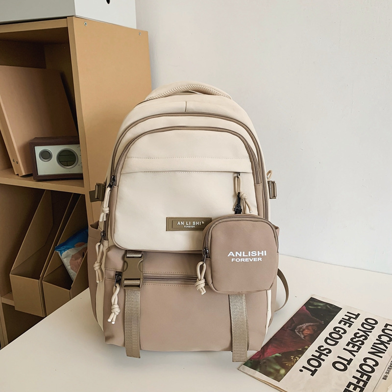 Mochilas escolares mujer 2025 nuevo ocio con mochila mochila mochila mochila estudiantes de secundaria viajan con gran capacidad mochila simple