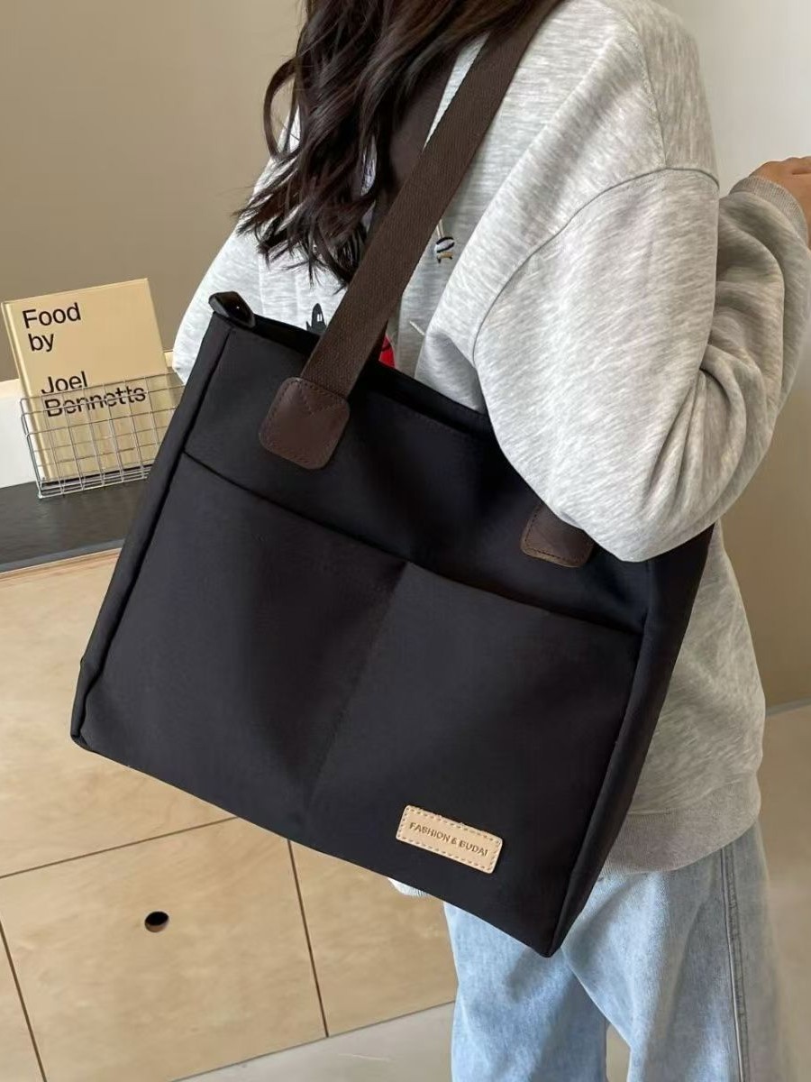 Diseño original japonés cremallera viaje engrosado lienzo bolsa de mano ocio estudiantes de literatura simple hombro mochila