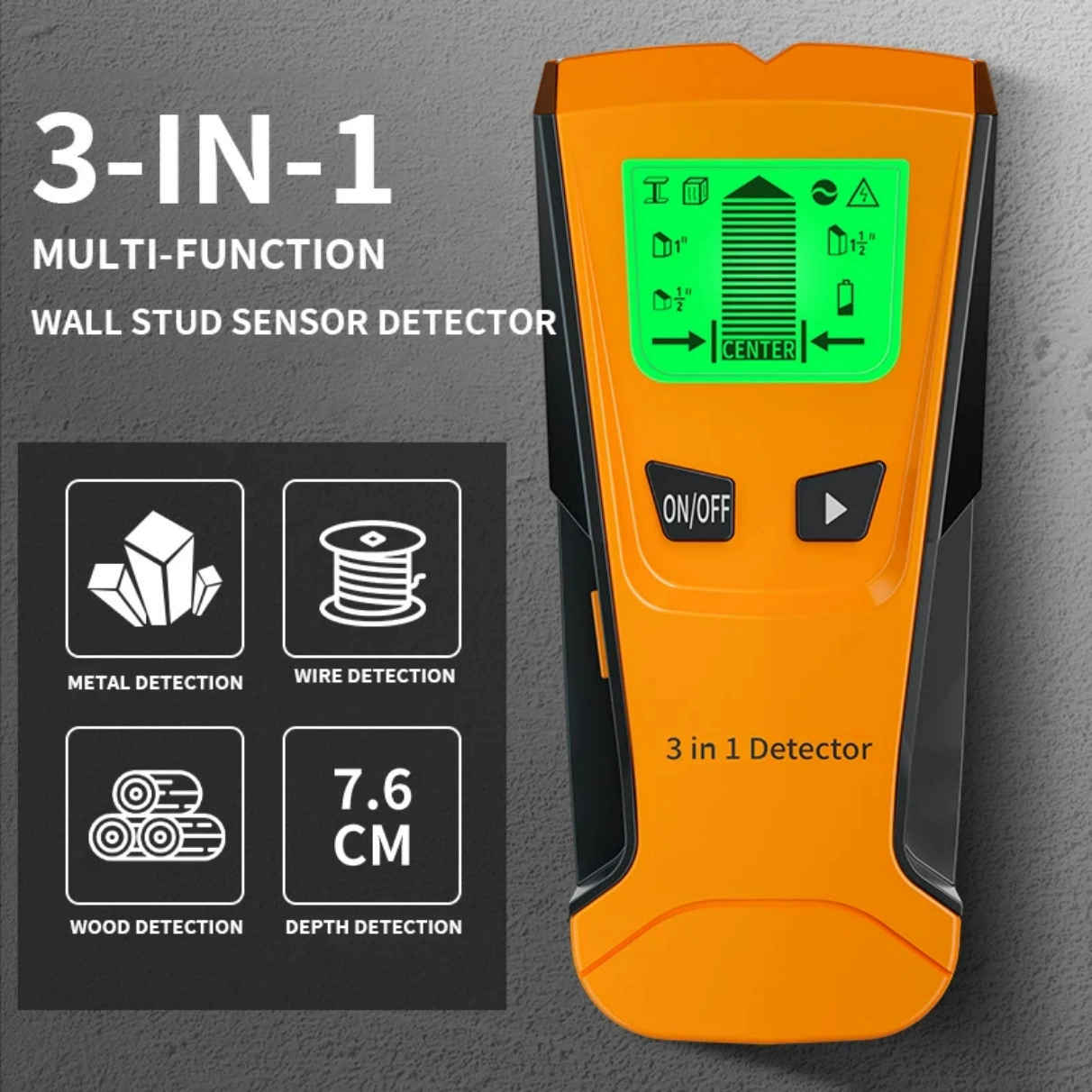 Многофункциональный детектор TH210 для поиска воды, электричества, металла, дерева, кабелей, проводов и арматуры, пользующийся большим спросом на международном рынке.