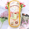 Cartoon capacious Japanese cute children's pencil case with zipper for elementary school students