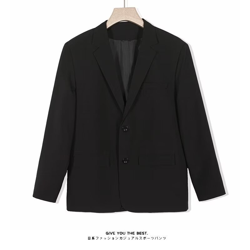 2024 Korean Style Men's Tops Loose Hong Kong Style Blazer Men's Spring and Autumn Versatile Casual Suit Hong Kong Style Trendy 2024 Korean Style Men's Tops Loose Hong Kong Style Blazer Men's Spring and Autumn Versatile Casual Suit Hong Kong Style Trendy