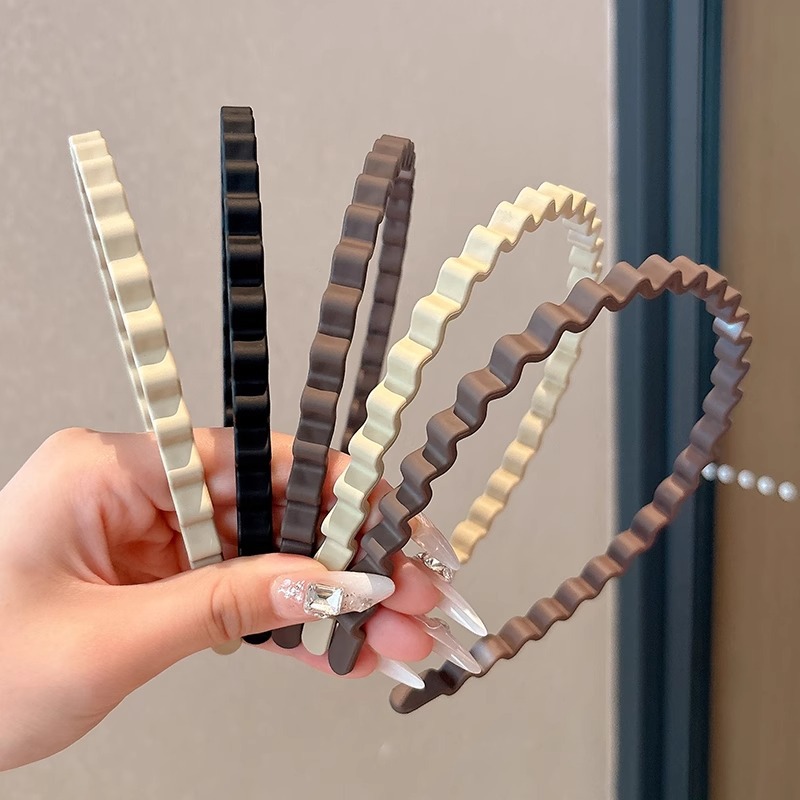 Simple retro ondas de cabello para mujeres lavado de la cara artefacto de acabado de cabello invisible no compresión de cabello toque de cabello