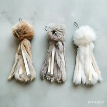 兔毛八爪鱼工厂批发猫咪逗猫棒穗条羽毛毛绒替换头DIY猫咪玩具
