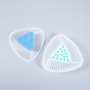 Urinal deodorant triangle block filter screen men's toilet deodorant ball aromatic ball cleaning deodorant artifact urine bucket incense tablets