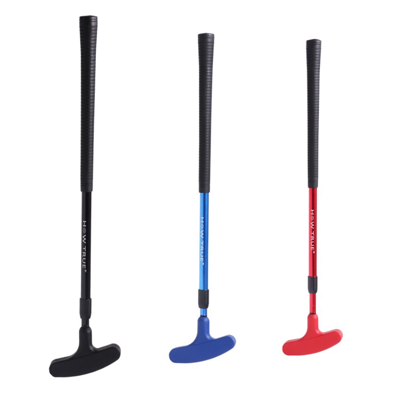Golf Putter Two-section/Three-section Telescopic Adult Children Double-sided Adjustable Club Golf Practice Putter