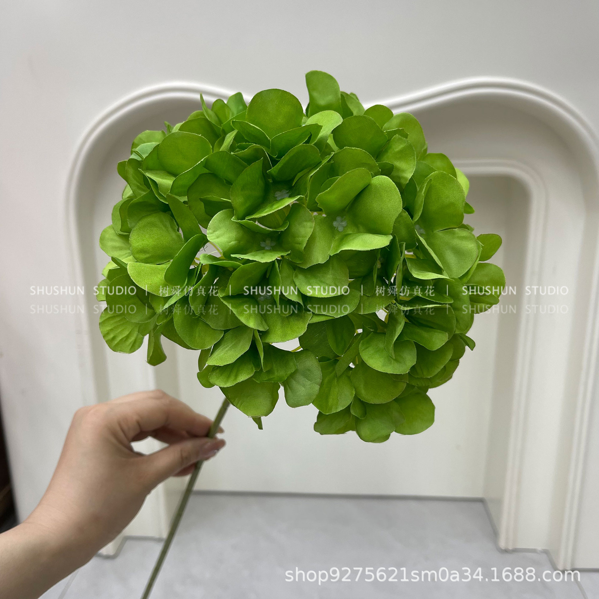 72 piezas de hortensia-verde oscuro