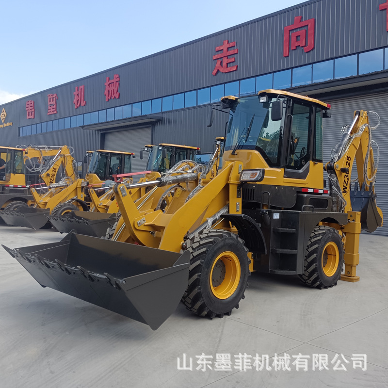 两头忙挖掘装载机 农用两用多功能挖掘装载机 出口非洲