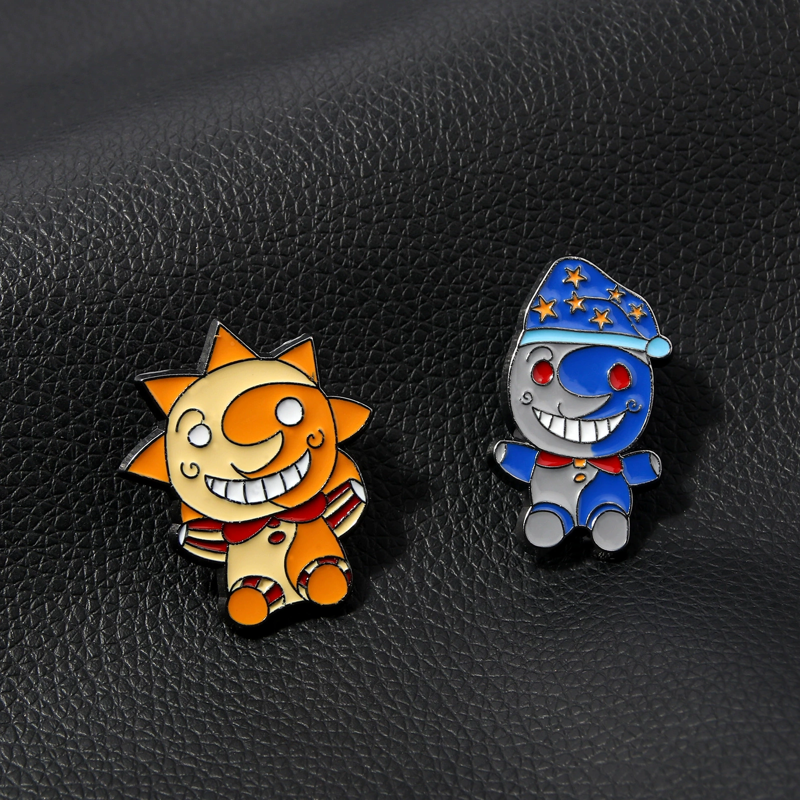 Игра Гэри Модуль Прибор периферия Sundrop FNAF Солнце Луна Клоун Картина Металлическая брошь Значок