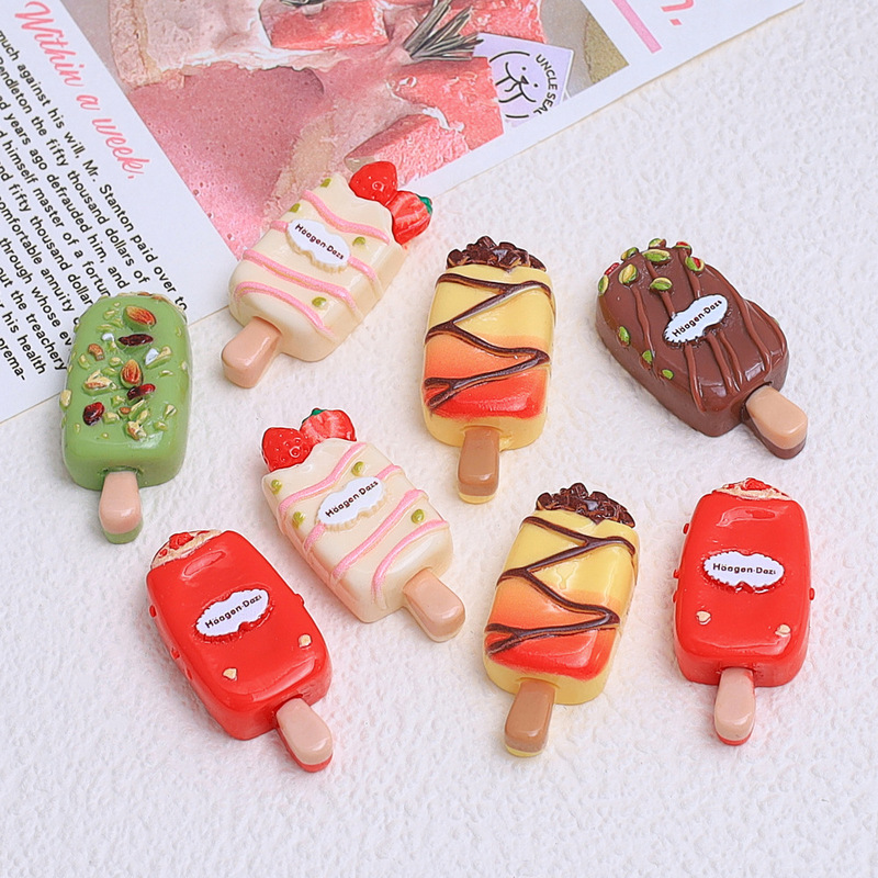 漫画ナッツアイスクリーム食品おもちゃクリエイティブ手作り diy ジュエリーアクセサリークリーム接着剤樹脂小物ヘアピン材料|undefined