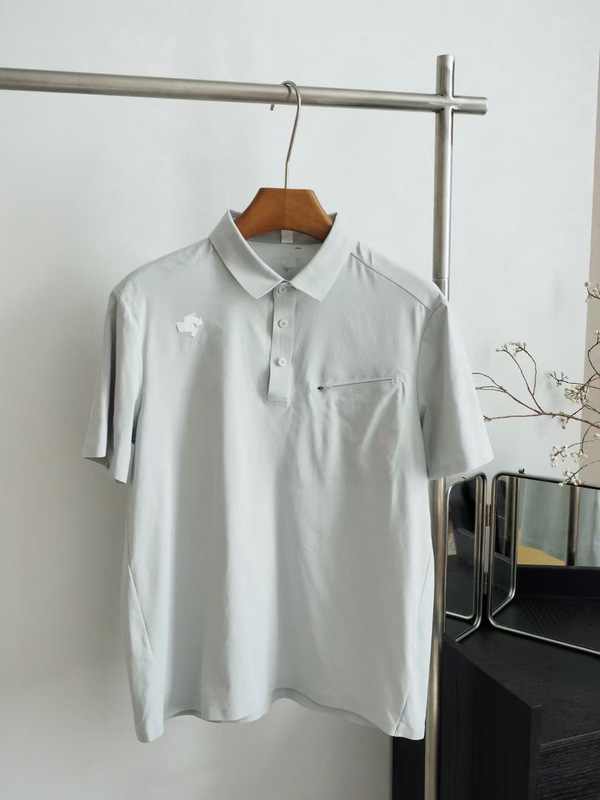 迪家翻领POLO衫高品质无痕压胶短袖户外时尚运动休闲服装透气吸汗|undefined