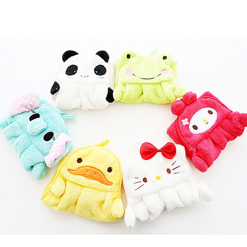 Hand towel kitchen hand towel hanging coral velvet cute home thick super absorbent non-linting dishwashing rag