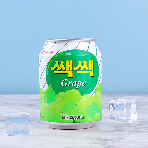 Lotte Fruity Grape Juice Drink 238ml*72 Cans Korean Original Imported Wholesale