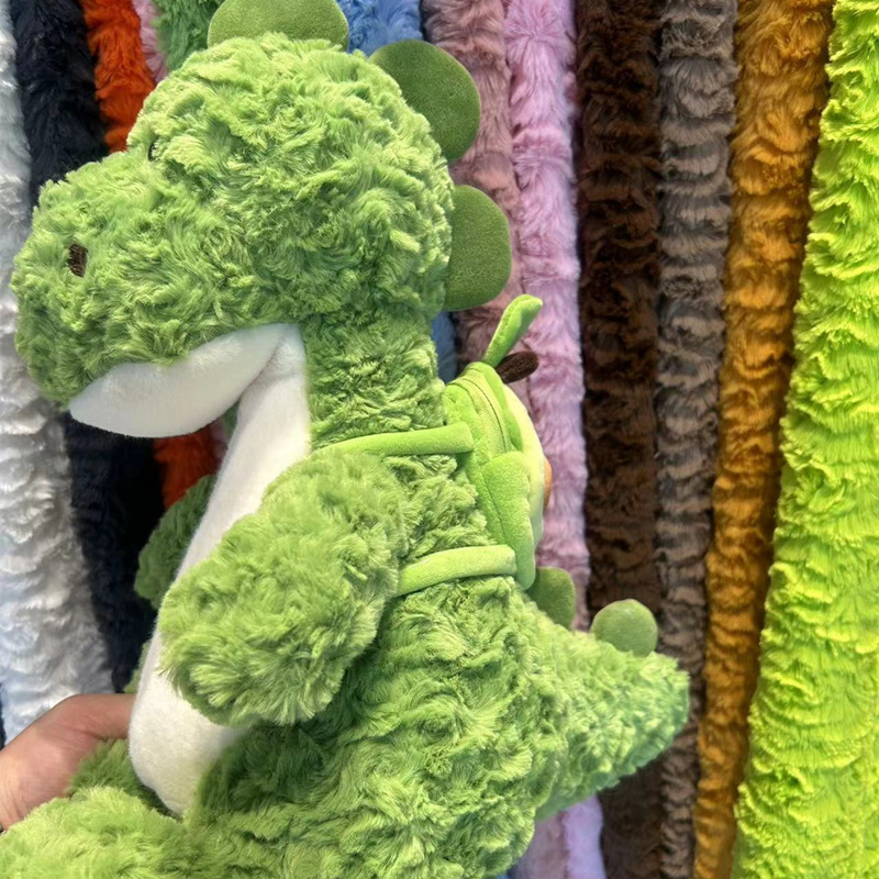 La tela de la torcedura de PVVelvet otoño e invierno abrigo de peluche de juguete bolsa de tela de PVVelvet cepillo tela en stock al por mayor