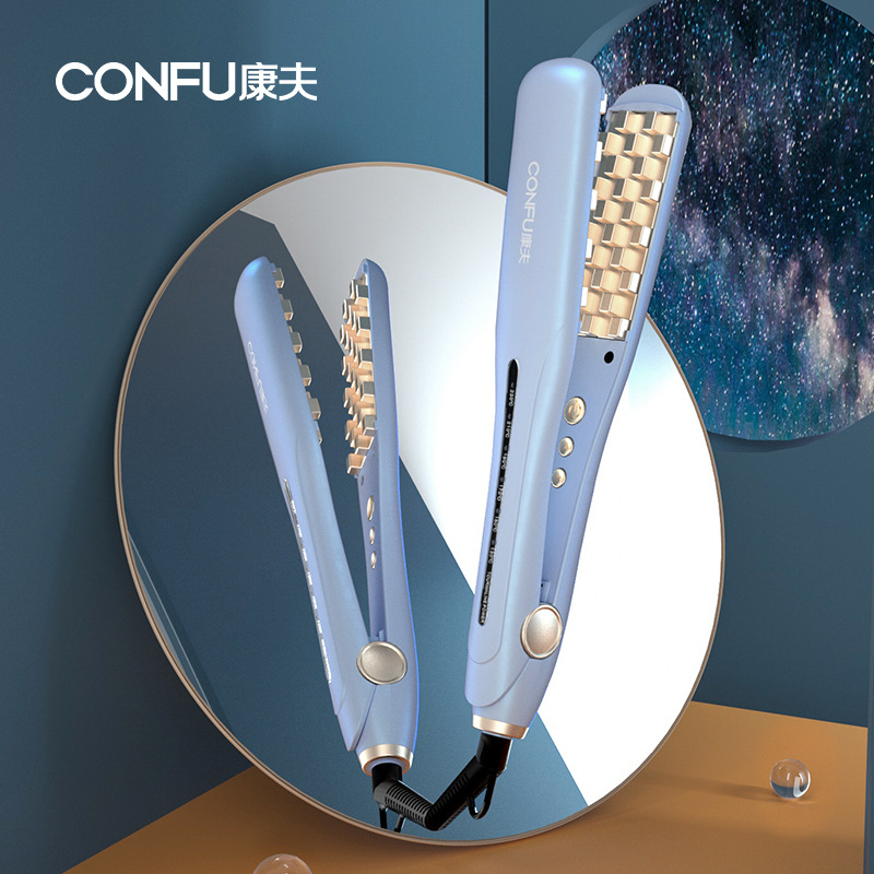 Kangfu Genuine New Model Corn Curling Iron for Hair Salons, Small-Toothed Corn Perm Iron with Adjustable Temperature Electric Iron