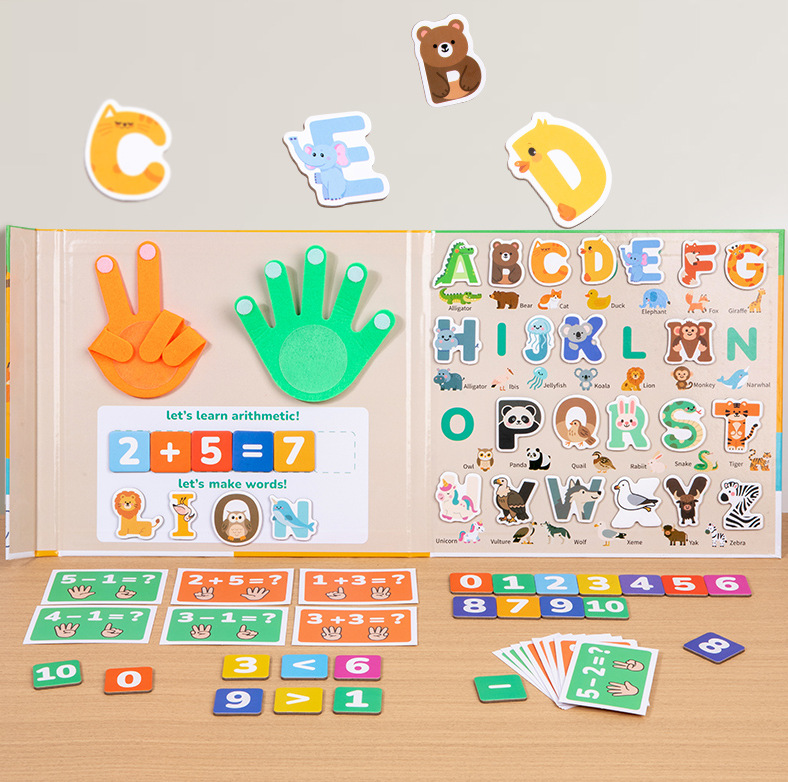 Weiweihu Finger Aritmética ayudas didácticas Montessori Educación temprana suma y resta aritmética digital Cognición digital Juguetes educativos para niños