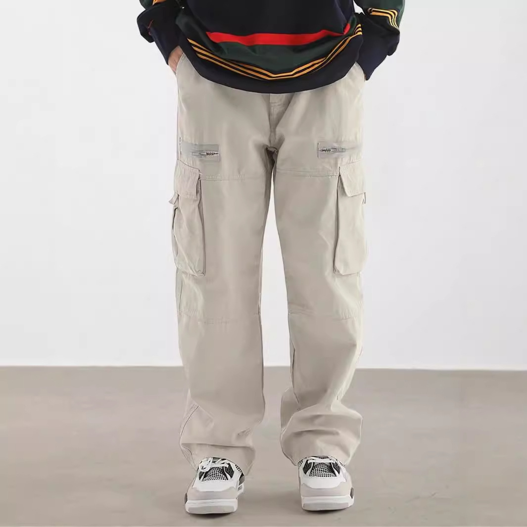 2024 cross-border Amazon explosions American retro Joker overalls men's street fashion high street casual pants