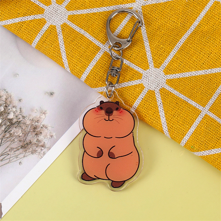 Red popularidad de la marmota encantadora llavero acrílico lindo interesante colgante mochila decoración colgante personalizado