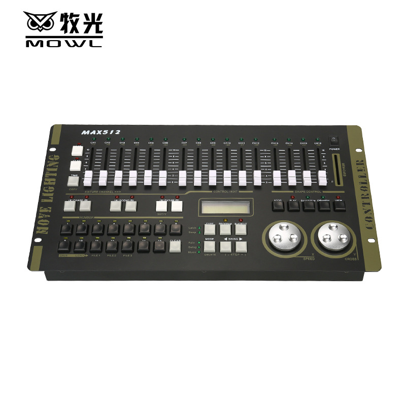 Fuerza MAX384 consola de iluminación DMX512 consola rendimiento de la boda par haz de luz etapa de iluminación controlador