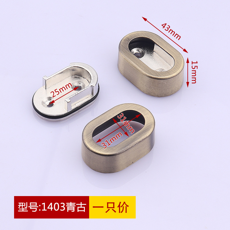 16 combination models with rubber ring, champagne color (green ancient) 38g/piece