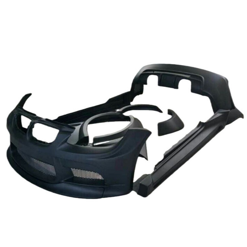 Suitable for BMW E92 E93 M3 modification wide-body V-style carbon fiber front lip, side skirts, and rear lip kit