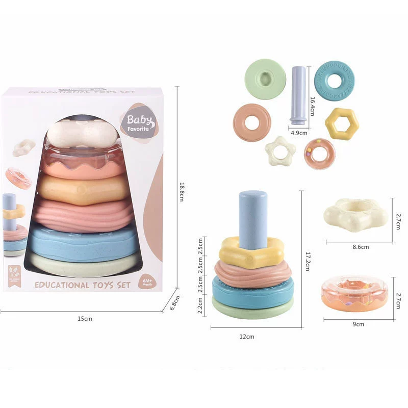(Cross-border trading), Jenga play in water, tower railed, smart toy, early education