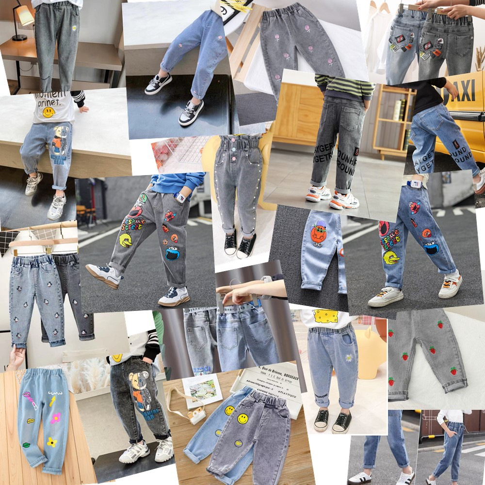 春秋男童牛仔长裤外贸款儿童牛仔裤童装儿童韩版休闲库存处理裤子