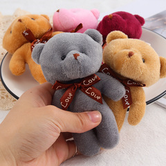 Teddy one-piece bear doll bear pendant plush toy keychain children's gift manufacturer wholesale