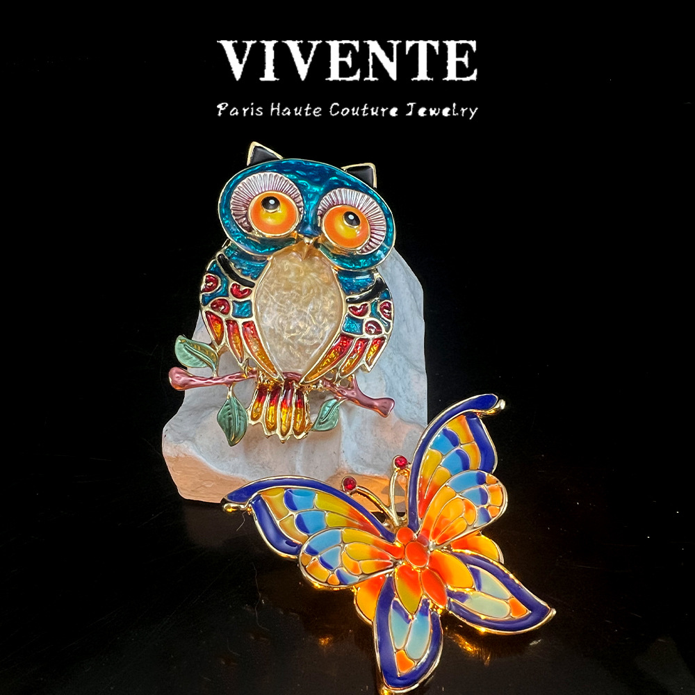 Enamel Dual-purpose Iron Buckle Brooch Vintage Retro Delicate Thin Clothing Accessories Clothes To Wear