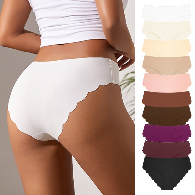 Braguitas de encaje sin costuras estilo europeo y americano para mujer, bragas sexys de cintura baja que levantan los glúteos y evitan el apriete para mujeres jóvenes.