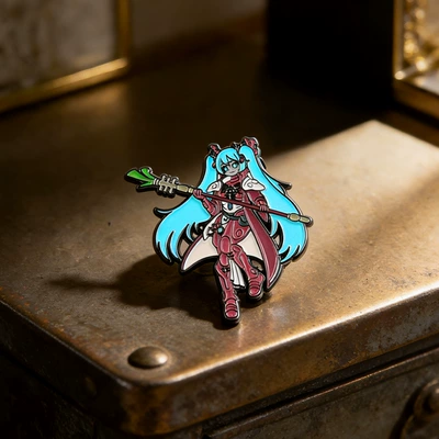 Hatsune Miku series metal brooch cartoon anime peripheral backpack accessory 2026 new enamel badge (Yaxa sancaqları) - a06-03-c01