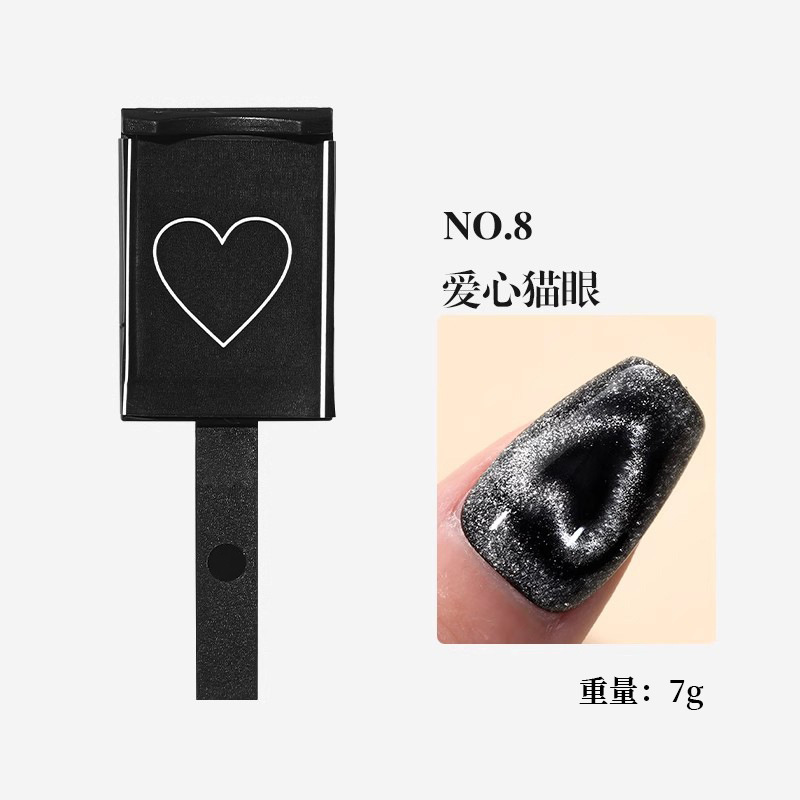 Mayorista imán de ojo de gato fuerte imán de patrón magnético manicura pegamento de manil de ojo de gato herramienta de absorción de hierro de fantasía