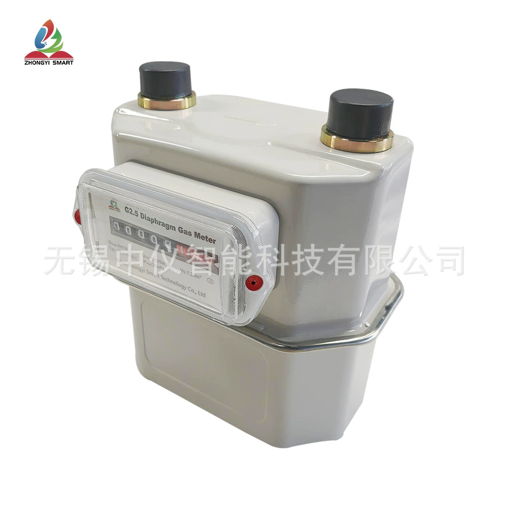 Механический мембранный счетчик природного газа Сжиженный газ G4.0 Спецификация газовый счетчик стальной оболочки Материал 110 мм косвенного расстояния