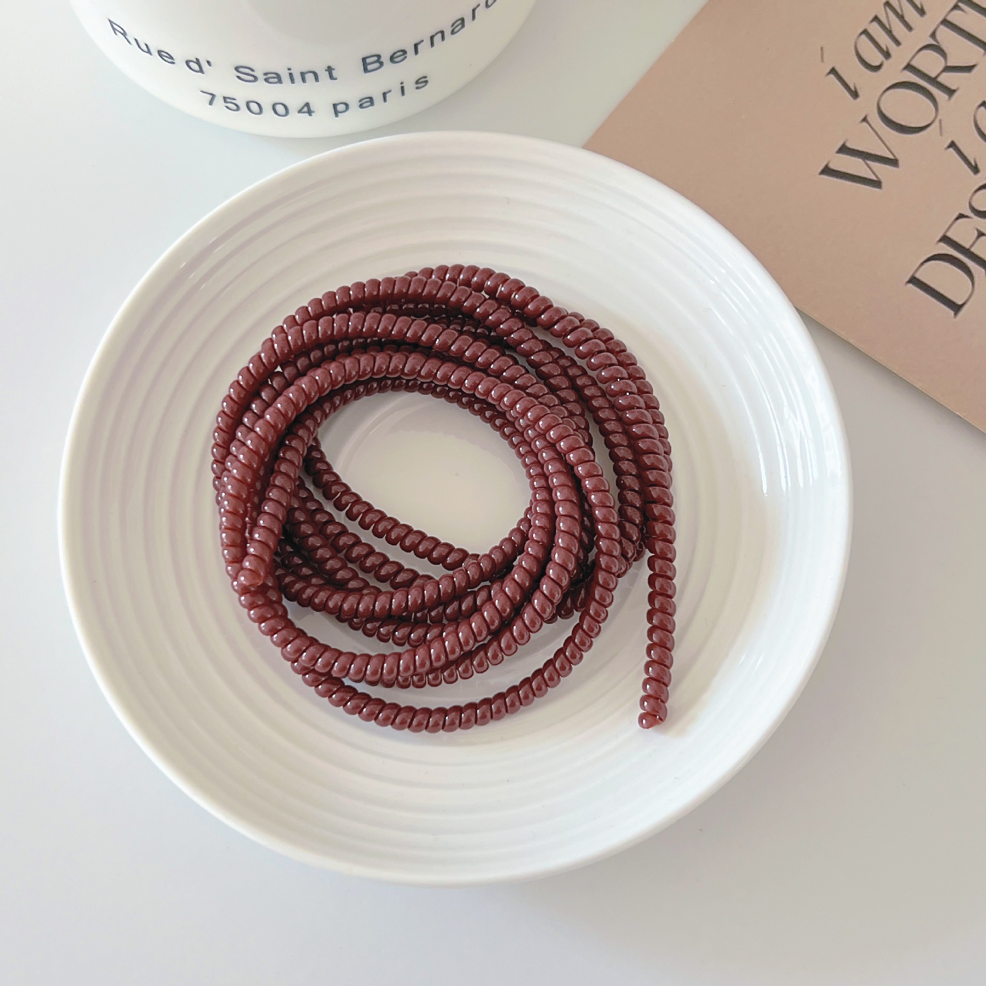 1,4 m 1,6 m cable de datos cuerda de protección anti-suciedad cable de teléfono móvil cuerda de bobinado anti-rotura cargador cubierta de protección de alambre