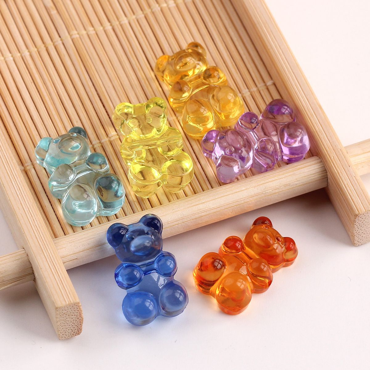 2g Weight Beads Jewelry Making Type DIY Ornament Accessories Classification 1 Piece Quantity Acrylic Material little bear Pattern All Seasons Season Classic Style Style 1 Piece Acrylic Little Bear Beads DIY Ornament Accessories 1