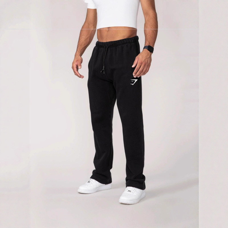 Gymshark Men's Sports Pants Autumn and Winter New Jogger Gym Cotton Straight-Leg Trousers Casual Versatile
