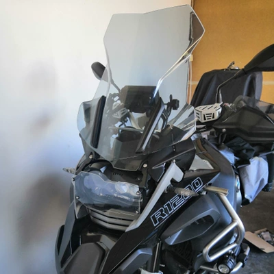 modified motorcycle raised — Motorcycle front windshield