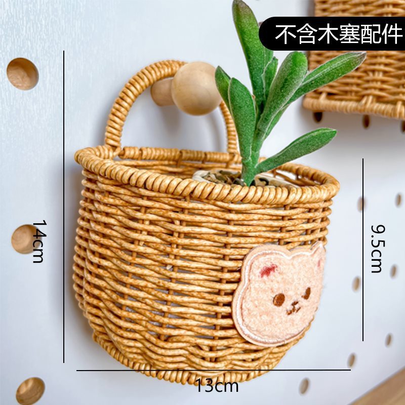 洞洞板配件实木通用挂钩置物架木质圆孔火柴棍木棒插|undefined
