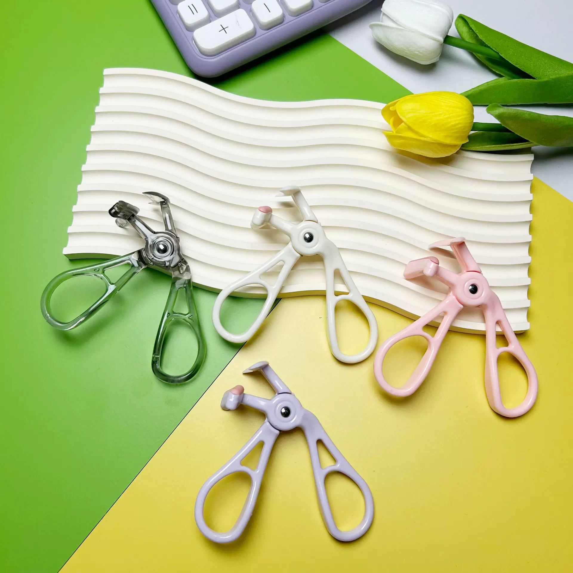 无边框卷翘齿梳款睫毛夹便携式广角太阳花睫毛卷翘器无边框睫毛夹