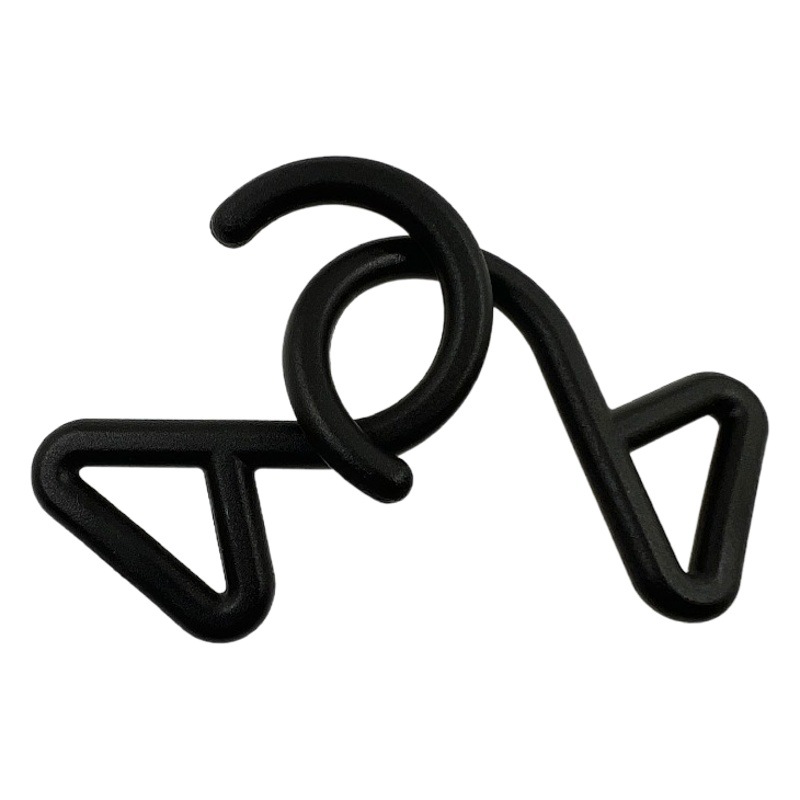 Factory in stock supply luggage accessories plastic hook small hook 2 hook car clothes hook tent hook