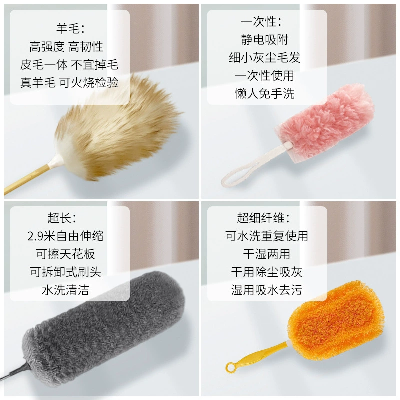 Одноразовая электроотрицательная щетка-очиститель retractable duster, настольная пепельница пылеуловитель, артефакт, щетка-перо, складывающийся кросс-бордер
