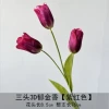 3D three-headed tulip-purple red