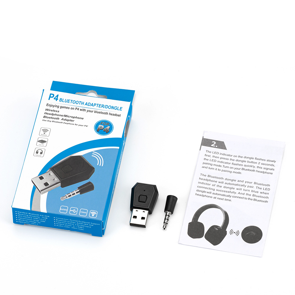 P4 transmisor de audio Bluetooth P4 receptor convertidor P4 GamePad 4,0 adaptador de auriculares Bluetooth