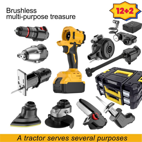 Cross-border lithium battery multi-function rechargeable power tools suit household tools suit lithium battery universal treasure
